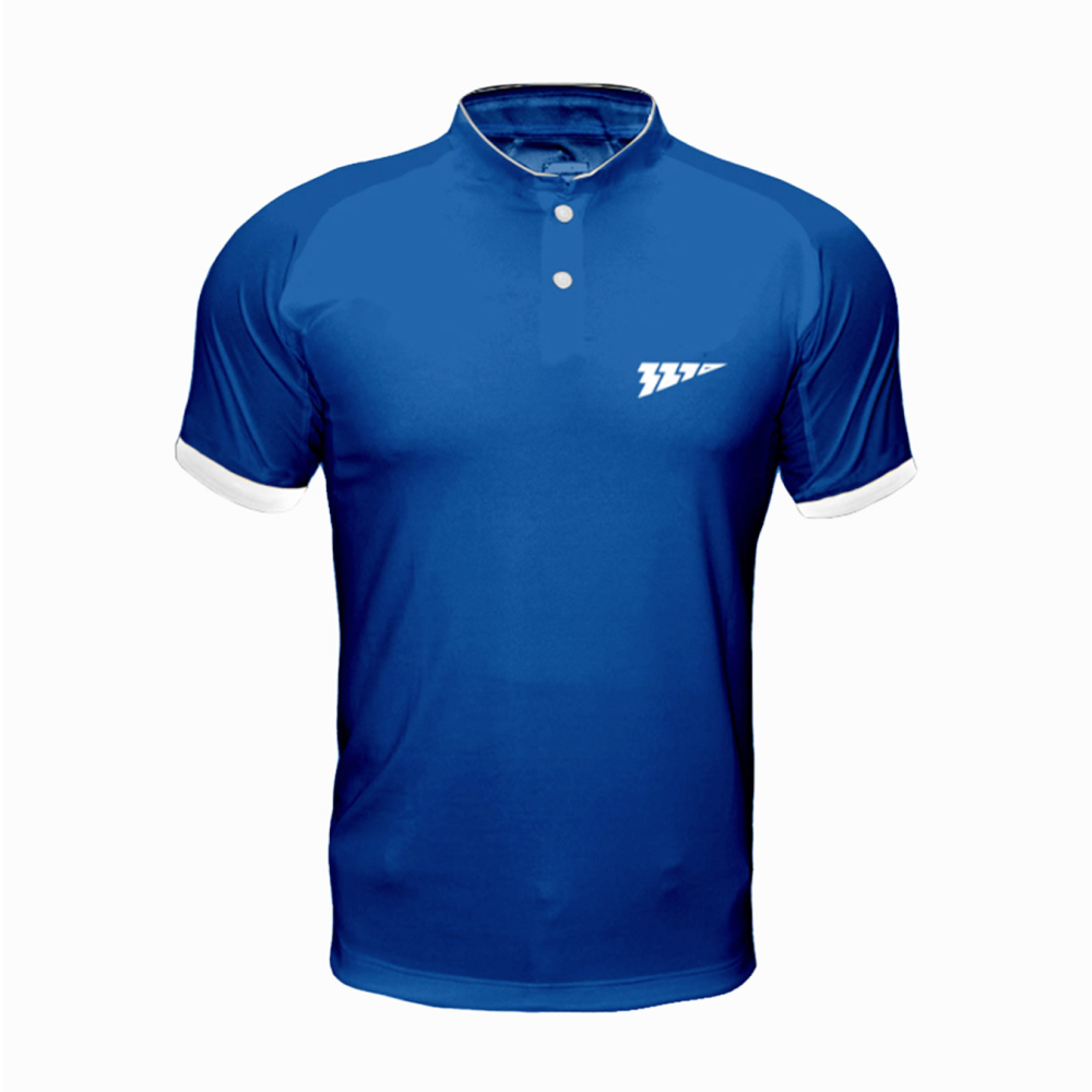 321 Sportswear Boys Travel Polo Bright Blue T-shirt
