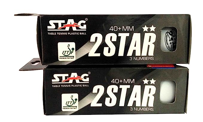 Stag Two Star Plastic Table Tennis Ball