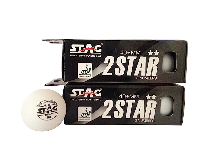 Stag Two Star Plastic Table Tennis Ball