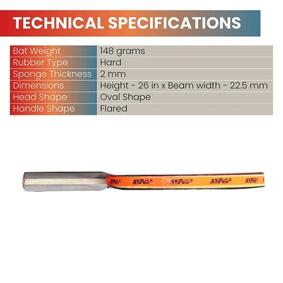 Stag 3 Star Table Tennis Bat
