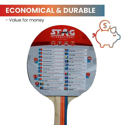 Stag 3 Star Table Tennis Bat