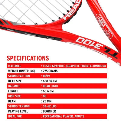 Head Titanium 3100 Graphite Tennis Racquet