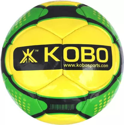 KOBO Double Power Football - Size: 5 (Pack of 1, Yellow)