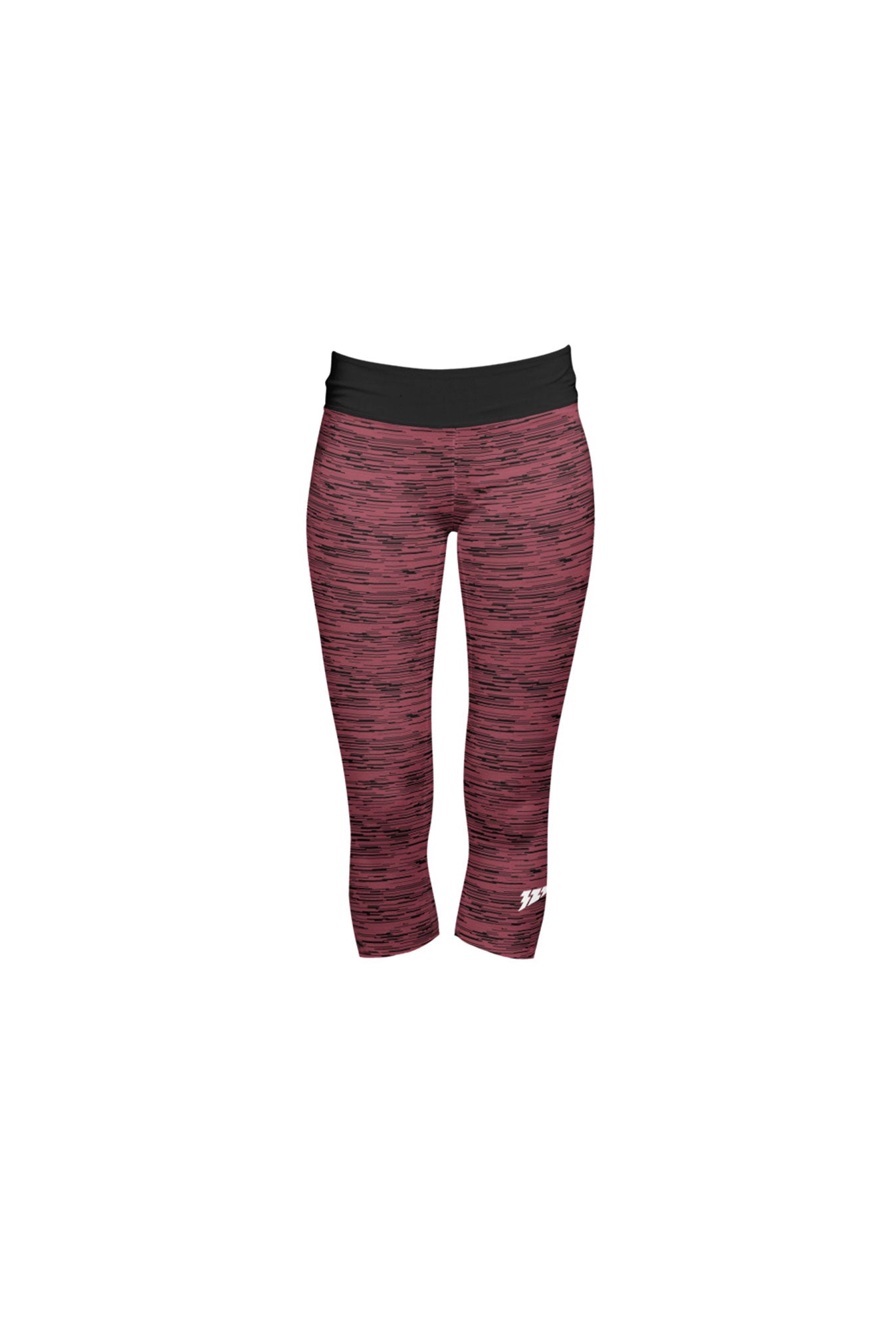 321 Sportswear Girls Pink Heather 3/4 Length Tights