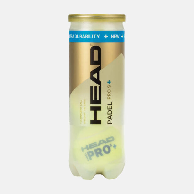 HEAD Pro S+ Padel Balls (12 Balls/4 Cans)