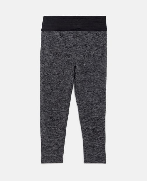 321 Sportswear Girls Charcoal Grey 3/4 Length Tights