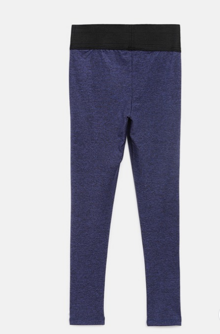 321 Sportswear Girls Blue 3/4 Length Tights