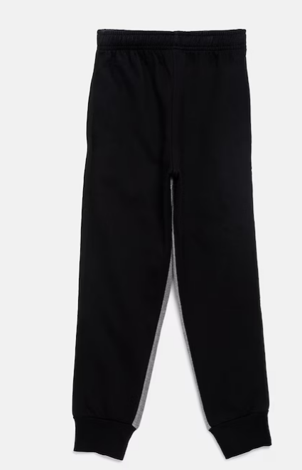 321 Sportswear Black & Grey Colourblocked Slim Fit Track Pant