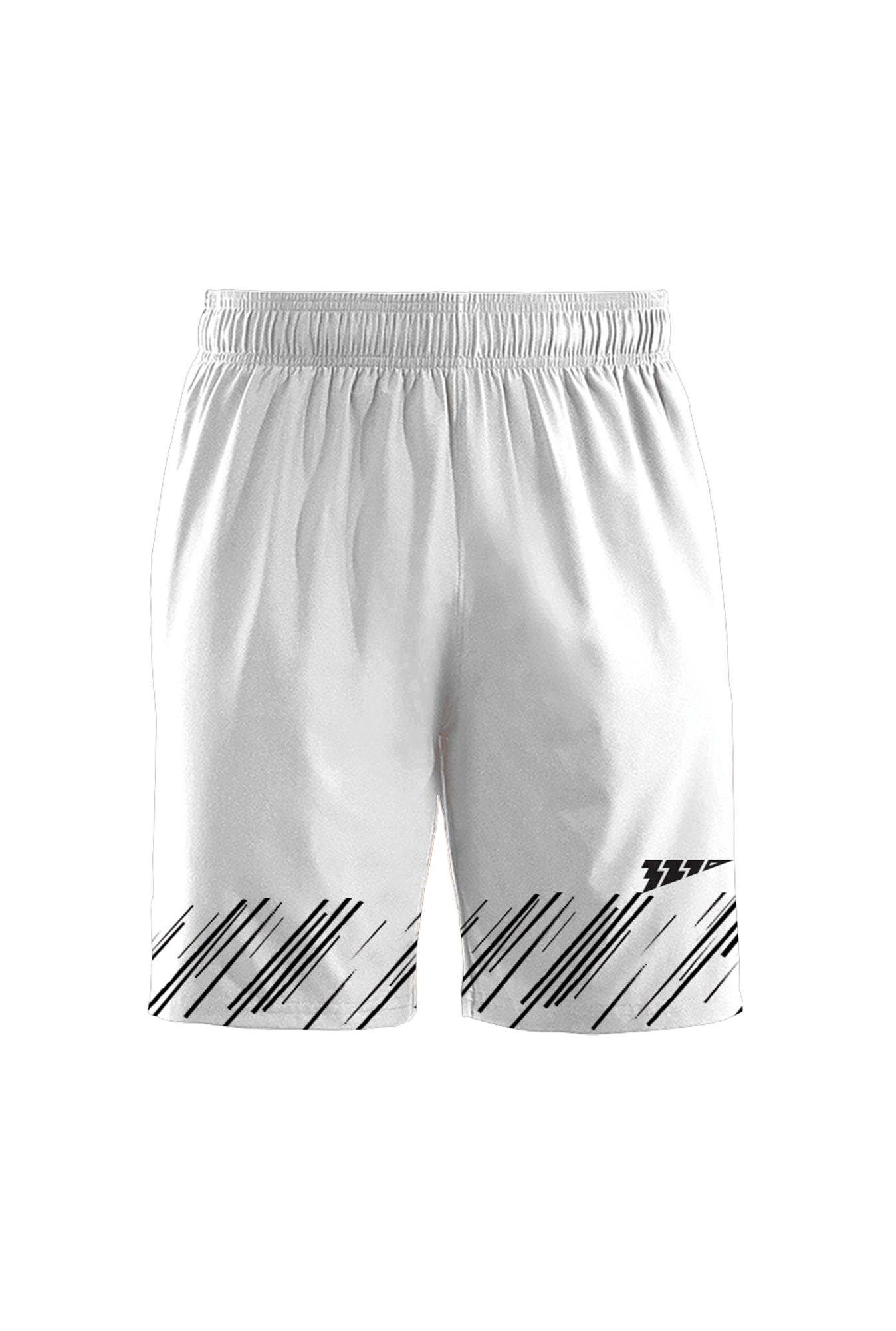 321 Sportswear Boys White Solid Regular Fit Sports Shorts