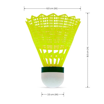 Li-Ning Swift X100 Nylon Shuttlecock (Yellow, Slow Speed)