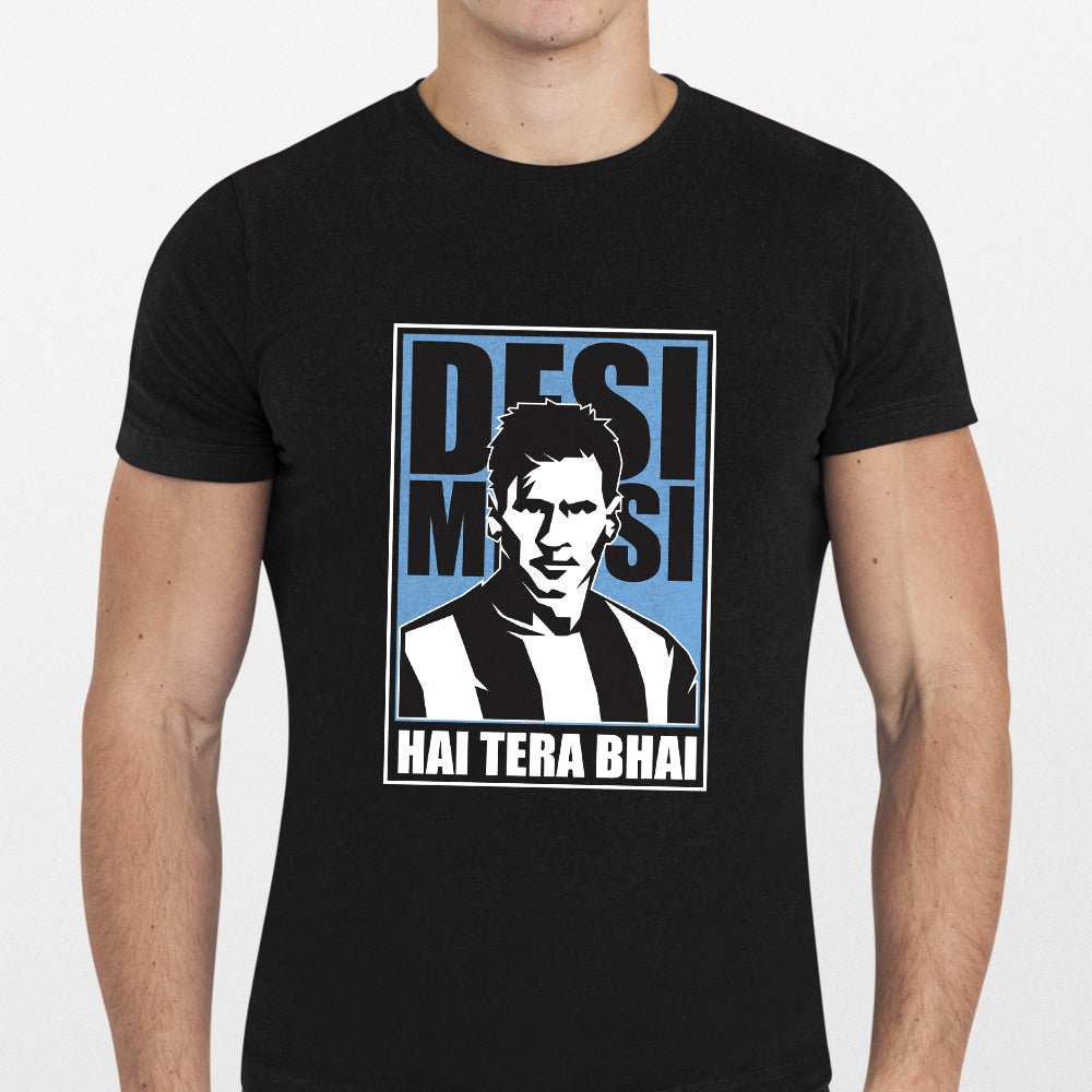 Unisex Desi Messi Graphic Printed T-shirt | Football Athleisure
