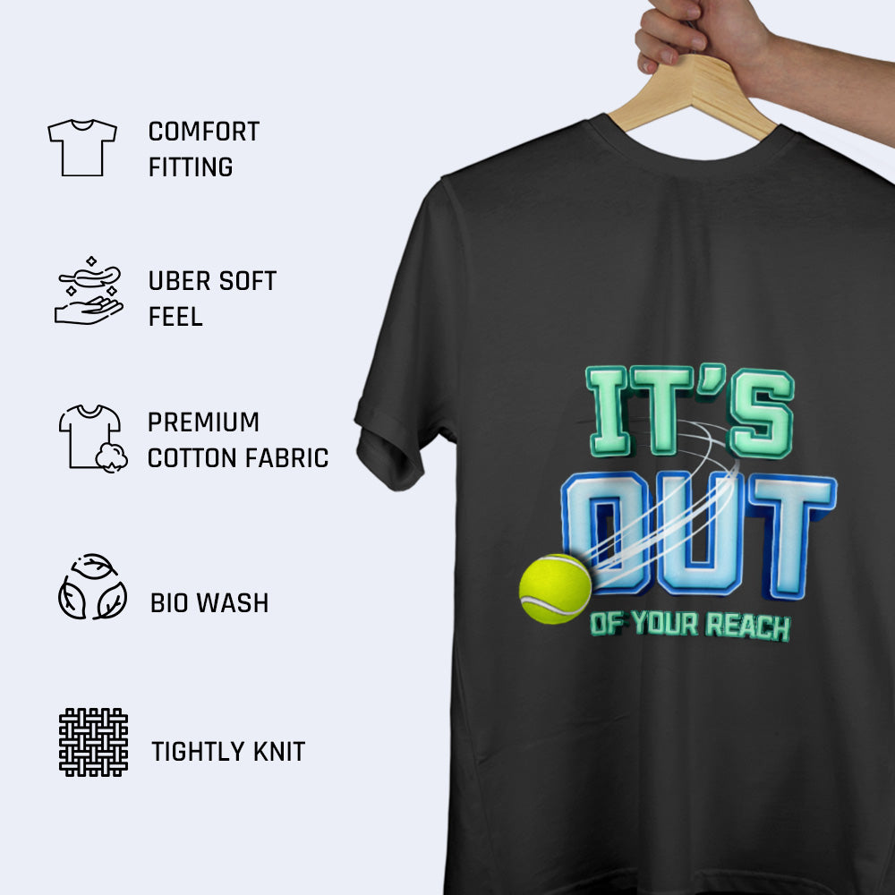 Unisex Badminton Smash Graphic Printed T-shirt | Tennis Athleisure