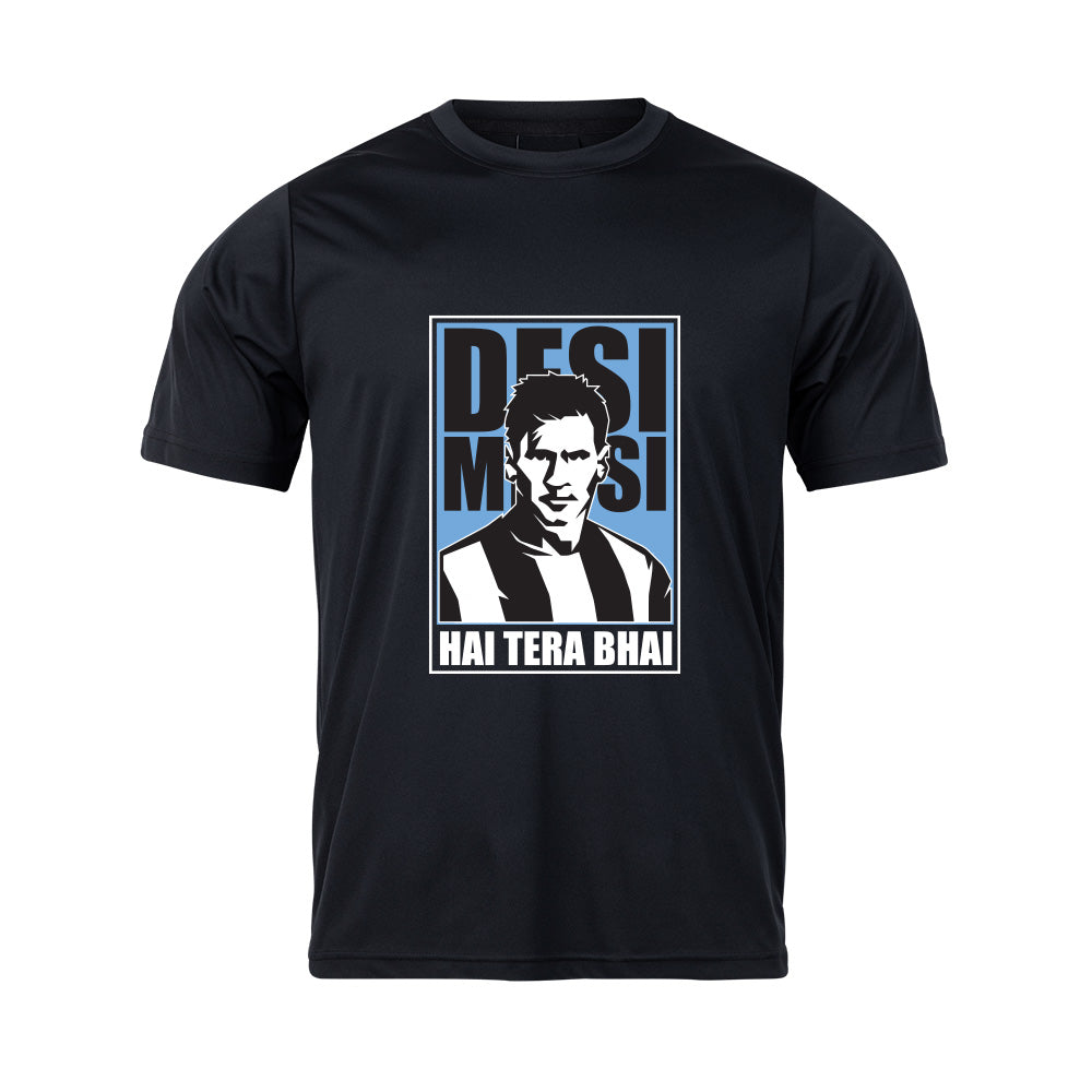 Unisex Desi Messi Graphic Printed T-shirt | Football Athleisure