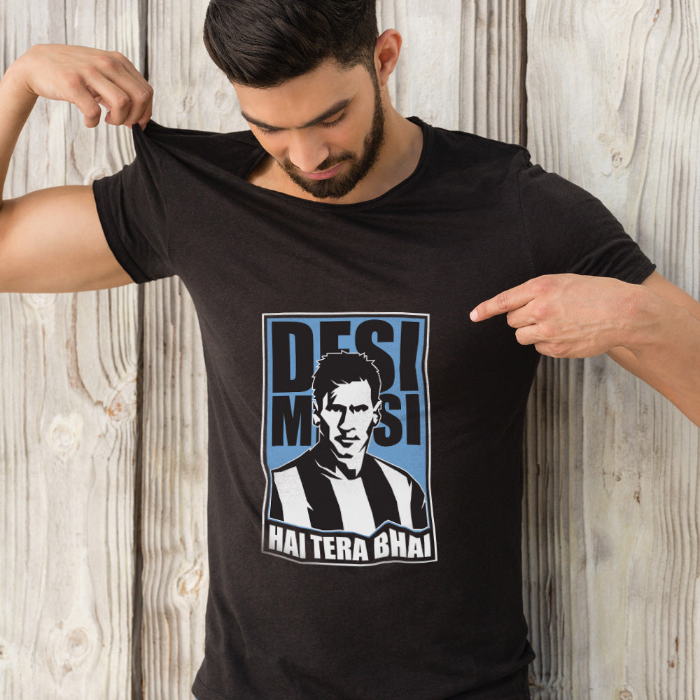 Unisex Desi Messi Graphic Printed T-shirt | Football Athleisure