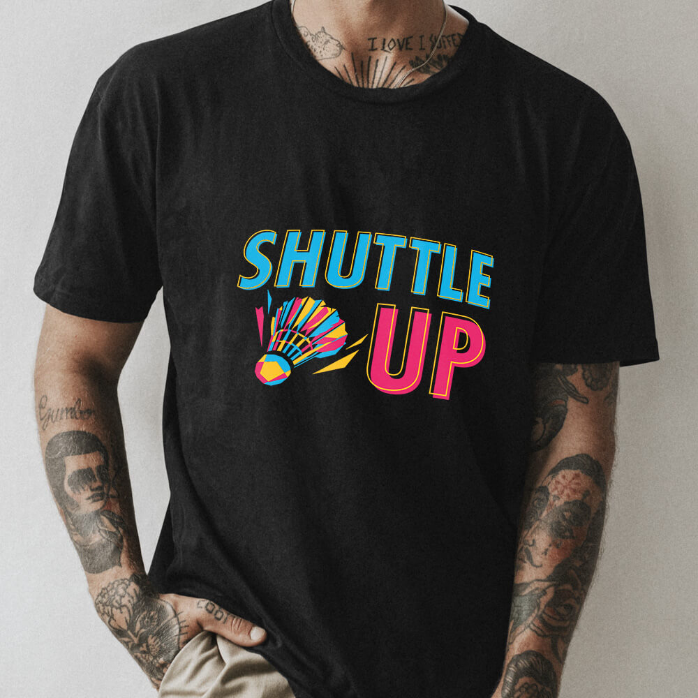 Unisex Shuttle Up Badminton Graphic Printed T-shirt | Badminton Athleisure