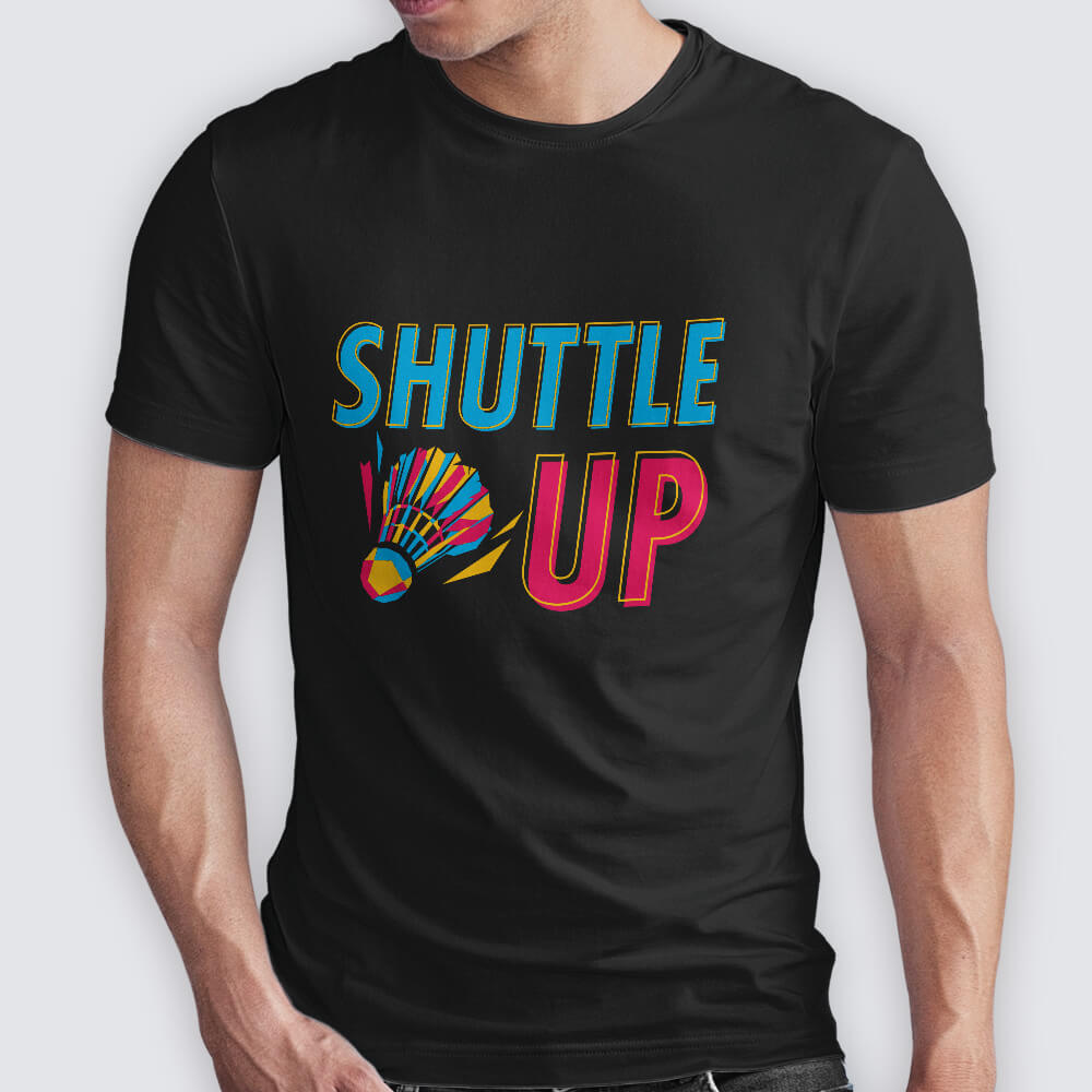 Unisex Shuttle Up Badminton Graphic Printed T-shirt | Badminton Athleisure