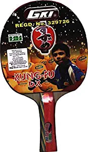 GKI Kung Fu DX Wooden Table Tennis Racquet (Multicolor)