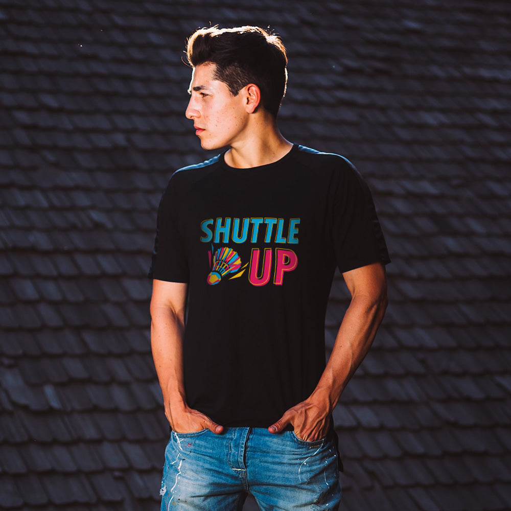 Unisex Shuttle Up Badminton Graphic Printed T-shirt | Badminton Athleisure