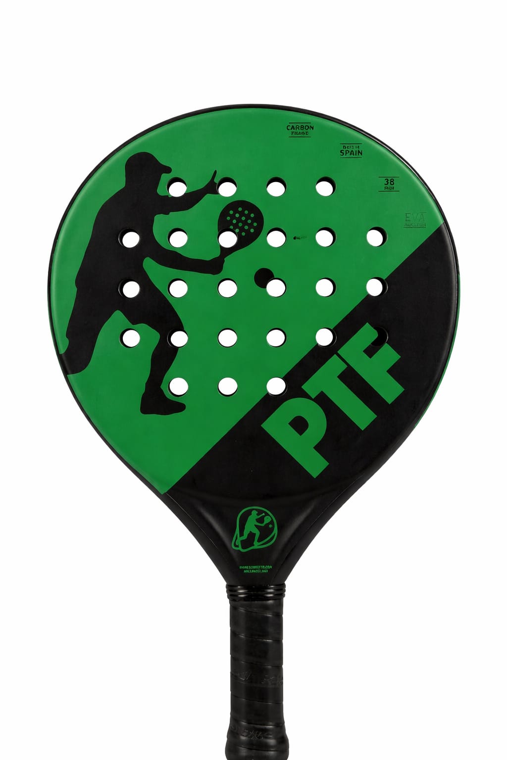 PTF Carbon EVA Power Padel Racket (Green/Black Edition)