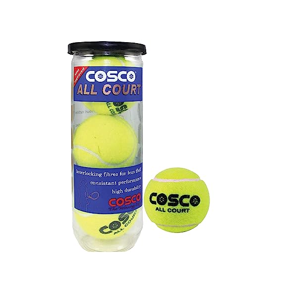 Cosco Rubber Tennis Ball (Multicolour) Standard Size