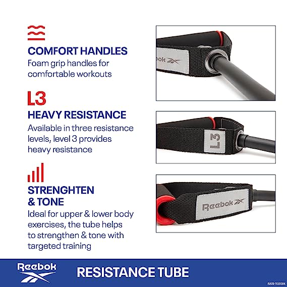 Reebok RATB-11032BK Heavy Resistance Tube