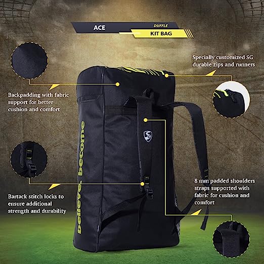 SG Cricket ACE Duffle Cricket Kit Bag