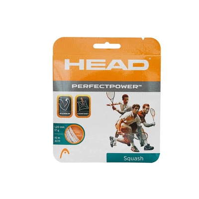 Head Perfect Power Squash String, 16L (White)