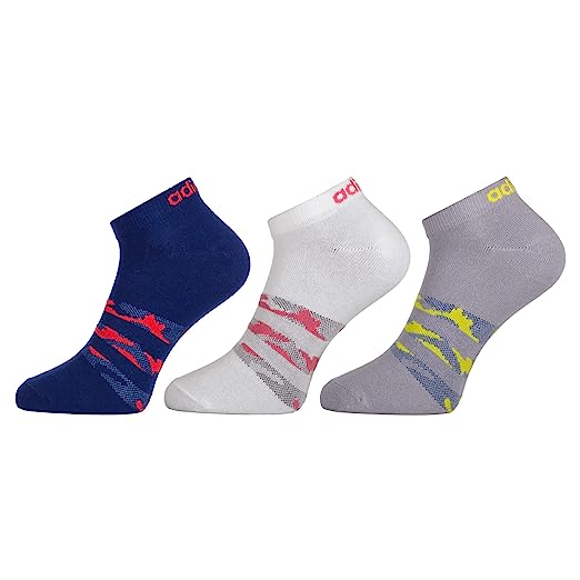 Adidas Original Flat Knit Low Cut Cotton Socks - 3 Pairs (6N)