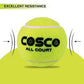 Cosco Rubber Tennis Ball (Multicolour) Standard Size