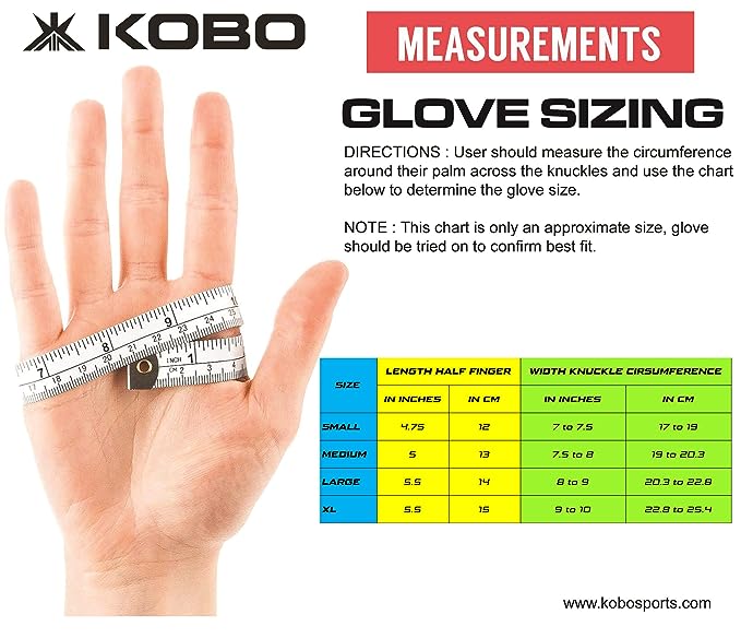 KOBO WTG-31-XL Weight Lifting Gym Gloves Hand Protector For Fitness Training Gym