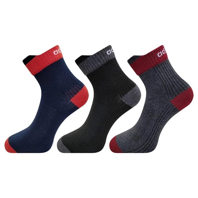 Adidas Men's Ankle Length Cotton Blend Socks (Pack Of 3 Pairs)