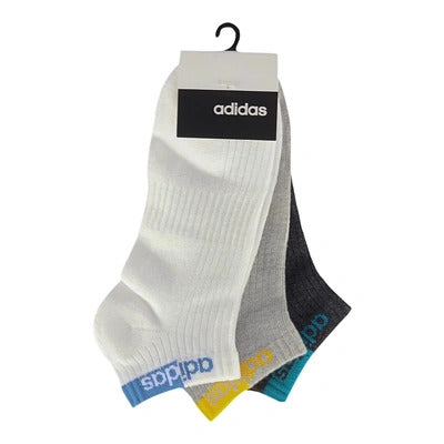 Adidas Men's Low Cut Cotton Blend Socks (Pack Of 3)