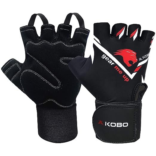 KOBO WTG-31-XL Weight Lifting Gym Gloves Hand Protector For Fitness Training Gym