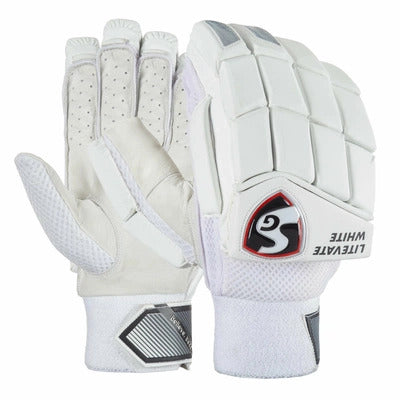 Sg Cricket Litevate White Batting Gloves