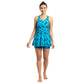 Speedo Boomstar Allover Printed Swimdress With Boyleg