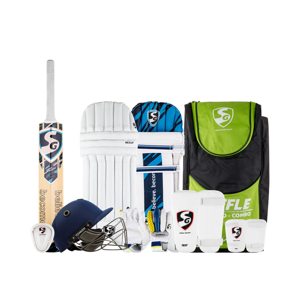 SG Kashmir Willow Cricket Kit With Helmet