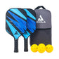 JOOLA Ben Johns Blue Lightning Pickleball Paddle Set 2 Paddles, 4 Balls & Bagpack