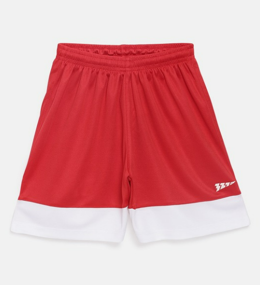 321 Sportswear Boys Border Stripe Red & White Shorts