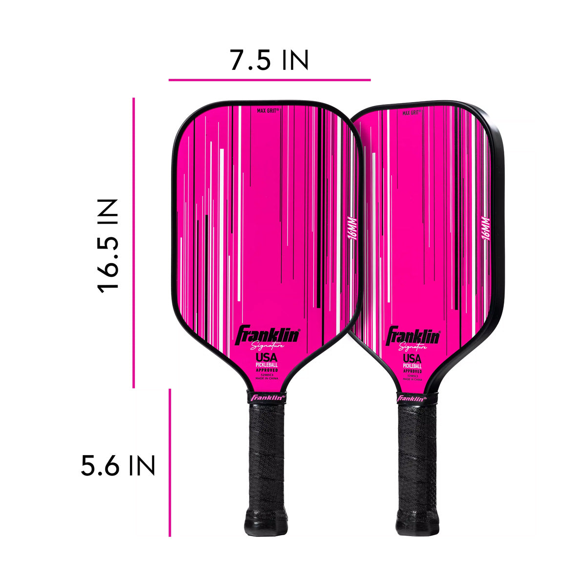 Franklin Signature Pro Pickleball Paddle Pink  13 mm